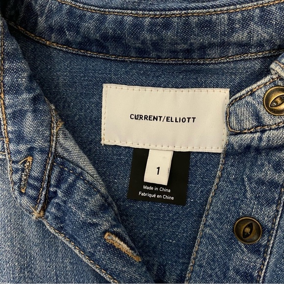 Current Elliott The Twist Denim Button Shirt Dress - Picture 10 of 11